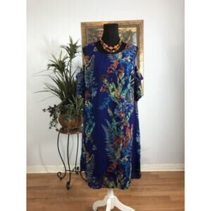 City Streets Women Sheath Dress Plus 16W Flutter Sleeve Cutout Peasant Boho